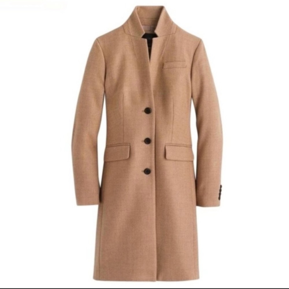 J. Crew Regent topcoat double serge wool. Item C8552. Size 2
